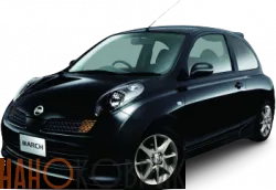 Автомобильные коврики ЭВА (EVA) для Nissan March III правый руль (3дв) (K12) 2002-2010 